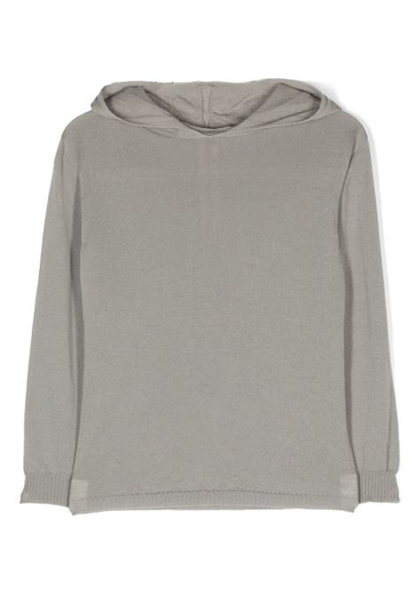 Felpa con cappuccio in grigio - bambino RICK OWENS KIDS | BG02C6685M08